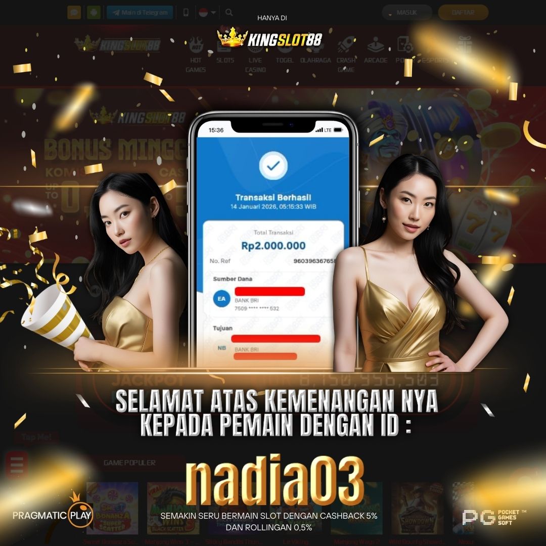SELAMAT ATAS KEMENANGANNYA UNTUK ID :nadia03